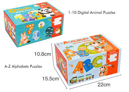 Alphabet Animal Wooden Puzzle Educational Toy for Kids 6