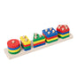 Wooden Geometric Pillar Building Blocks Montessori Educational Toy 9