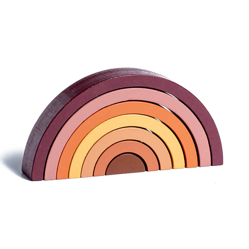 Wooden Rainbow Building Blocks Educational Toy for Kids 13