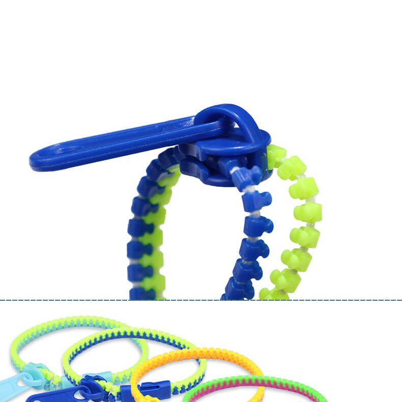 Silicone Zipper Bracelet Sensory Fidget Toy for Kids 4