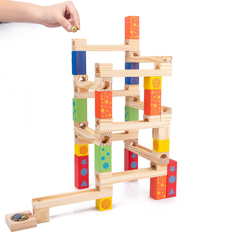Wooden Marble Run Educational STEM Toy for Kids