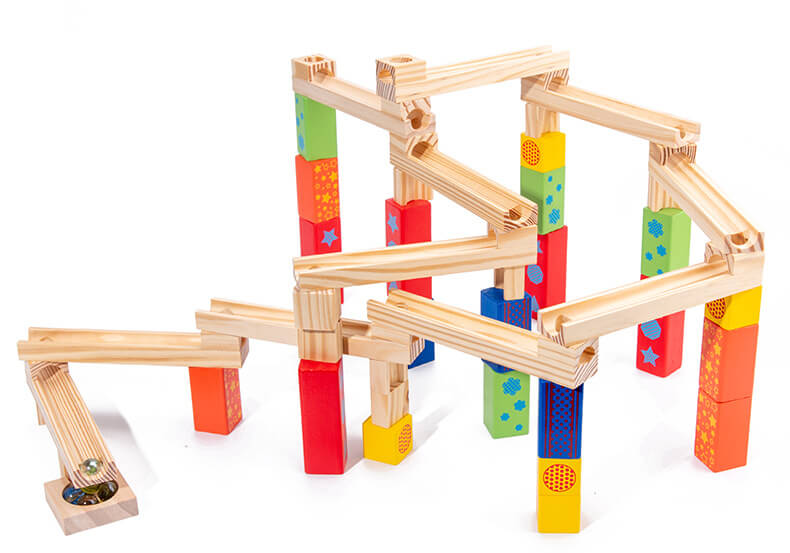 Wooden Marble Run Educational STEM Toy for Kids 3