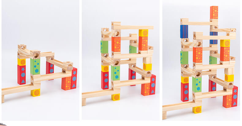 Wooden Marble Run Educational STEM Toy for Kids 7