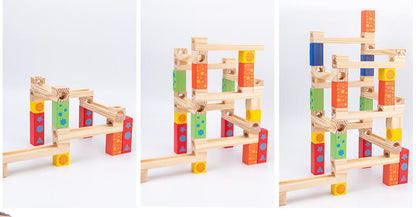 Wooden Marble Run Educational STEM Toy for Kids 7
