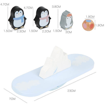 Wooden Penguin Balance Building Blocks Educational Toy 3