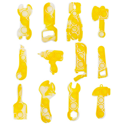 Silicone Simple Dimple Tool Kit Pop Push Bubbles Fidget Toy 12 Pack 13