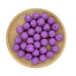 50pcs 15mm Printed Crackle Silicone Beads Colorful Design 3