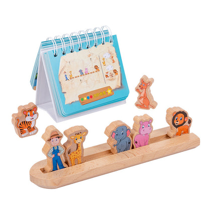 Wooden Noah's Ark Board Game Montessori Toys