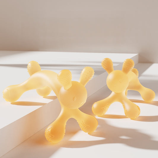 Silicone Baby Teether Lying Down Rabbit Shape Baby Teethers