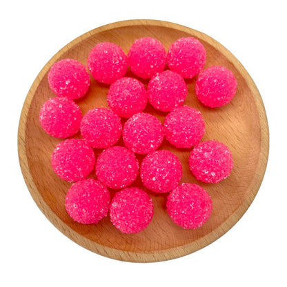 50pcs 20mm Sugar Round Acrylic Beads DIY Bracelet Making 12