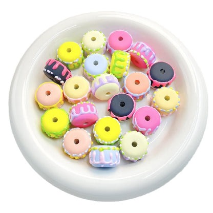 10pcs 14x20mm Cake Acrylic Beads DIY Bracelet Making 5