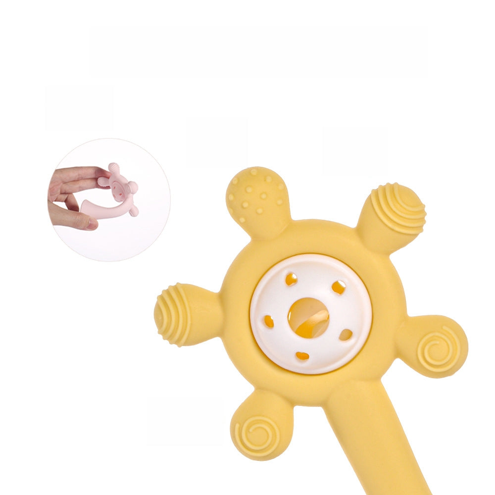 Silicone Baby Teething Toy Ferris Wheel Ringing Bell 5 Pack 2
