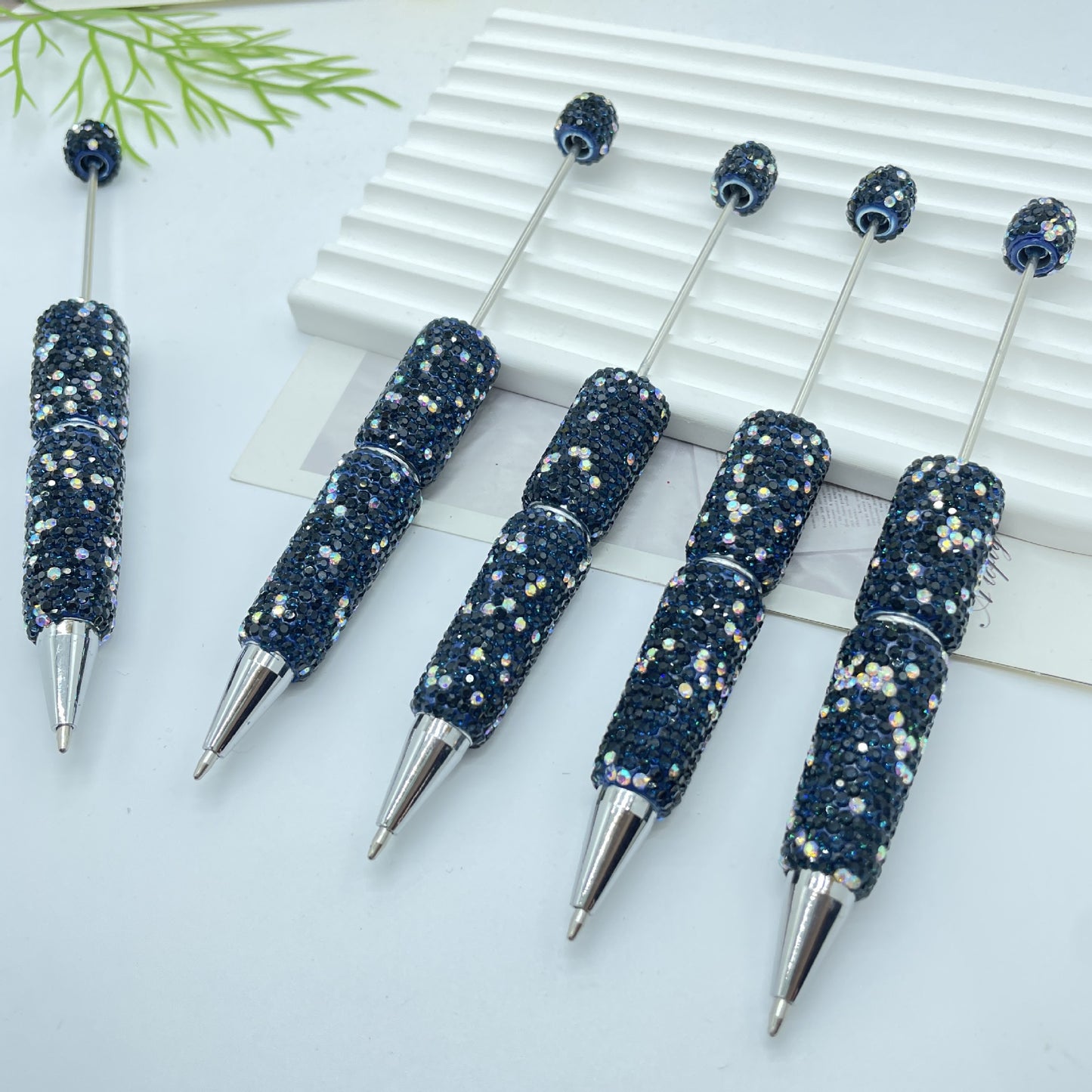 Full Rhinestone Beadable Ballpoint Pens DIY Craft Supplies 7