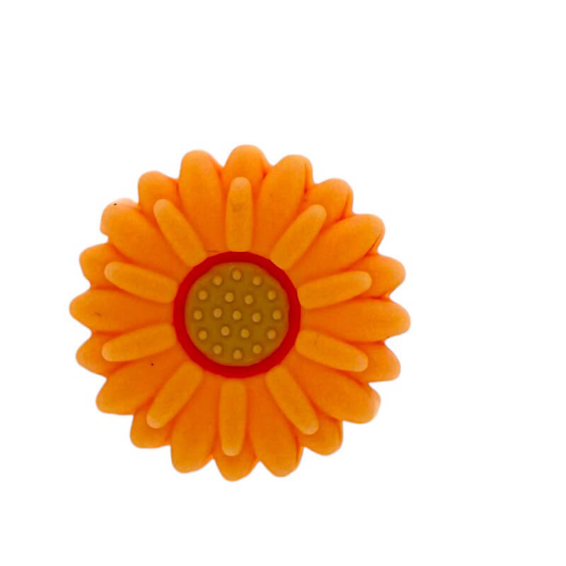 20Pcs Silicone Focal Beads Daisy Sunflower Front Facing Design 21