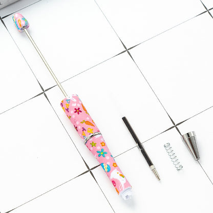 Easter Bunny Print Beadable Ballpoint Pens DIY Craft Supplies 4