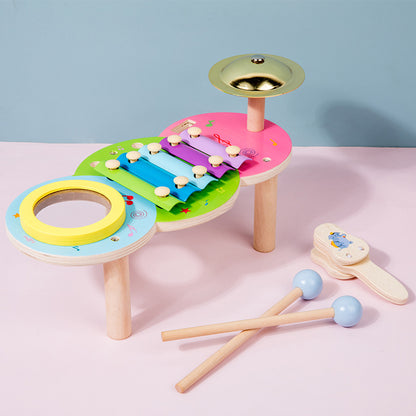 Wooden Kids Musical Instruments Four-in-One Percussion Instrument 2