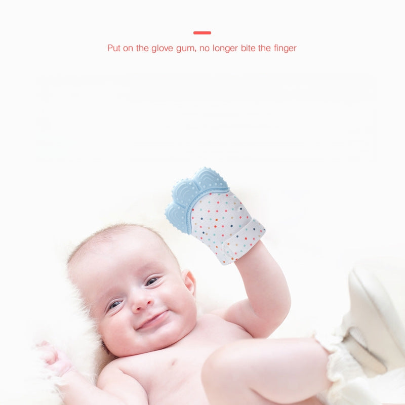 Silicone Baby Teething Glove Teether Soothing Toy 5