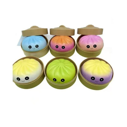 PU Cartoon Character Dumpling Squishy Sensory Stress Toy 9cm 5