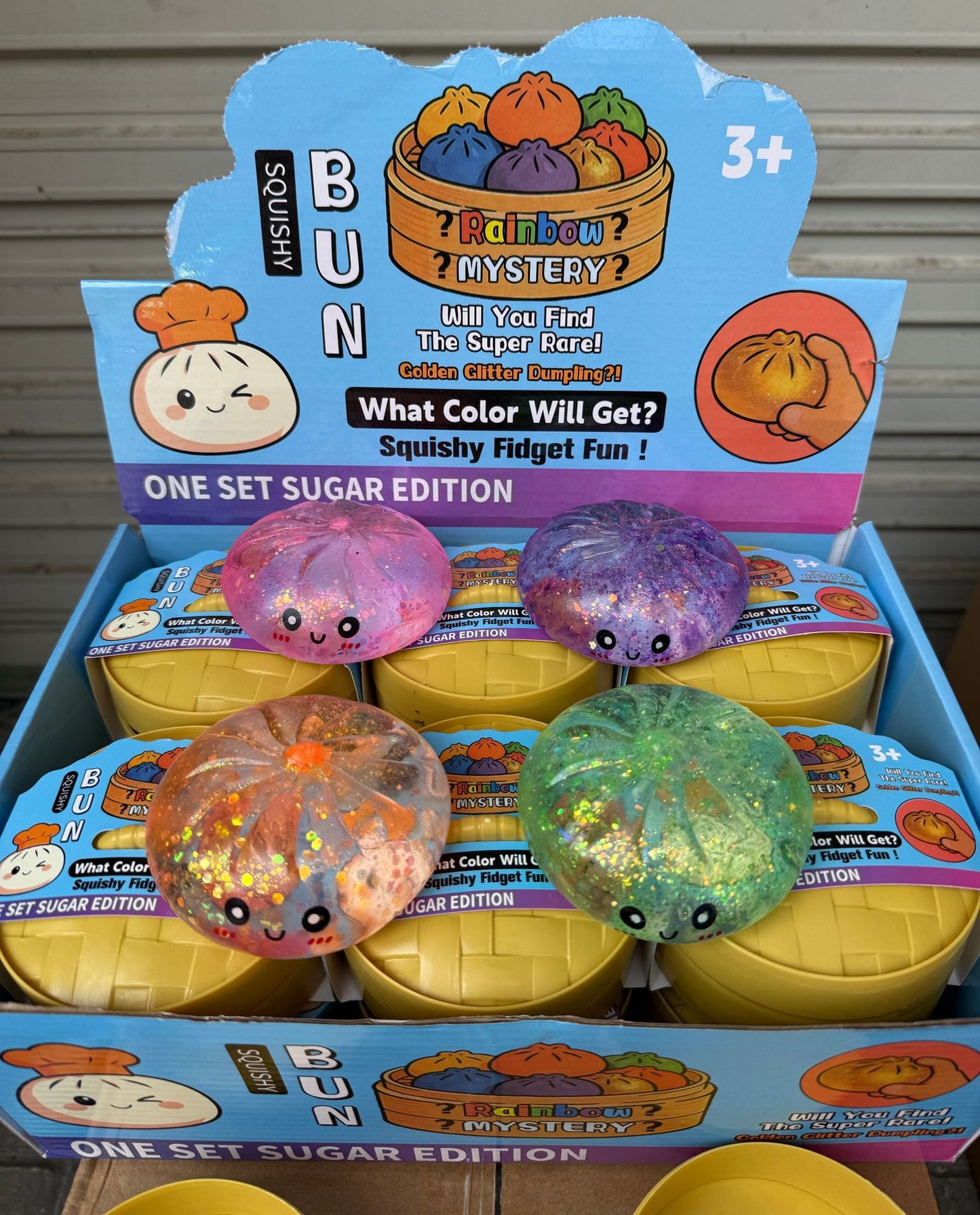 TPR Smiling Dumpling Squishy Squeeze Toy Sensory Stress Relief 14