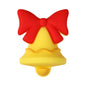 20Pcs Silicone 3D Focal Beads Christmas Themed Gingerbread Man Full Body 18
