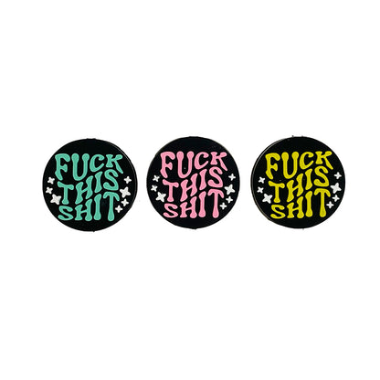 20pcs Silicone Focal Beads Statement Bold Text Design