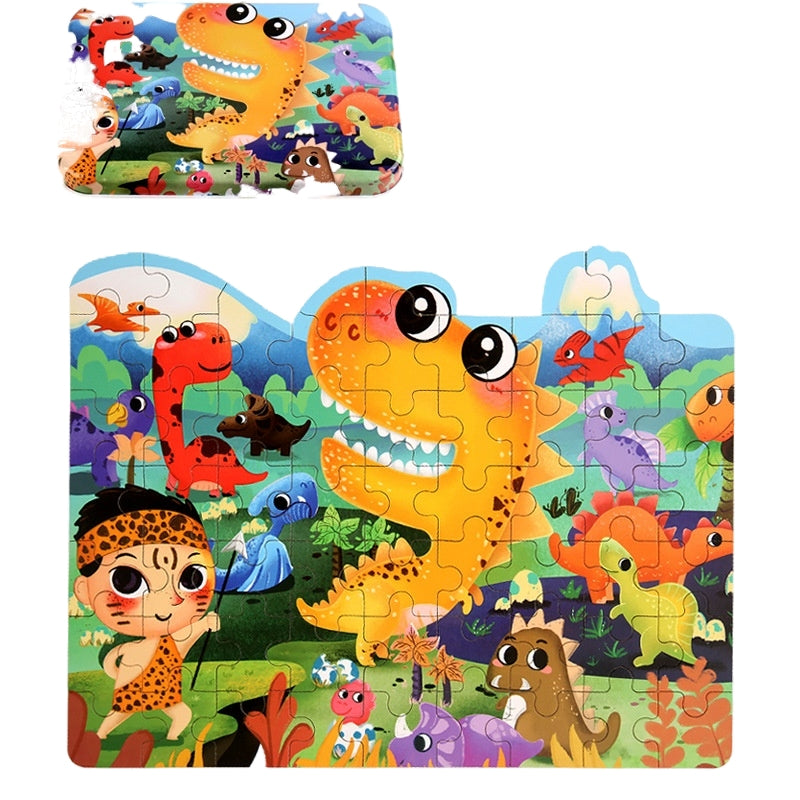 Dinosaur Wooden Puzzle Educational Toy for Kids