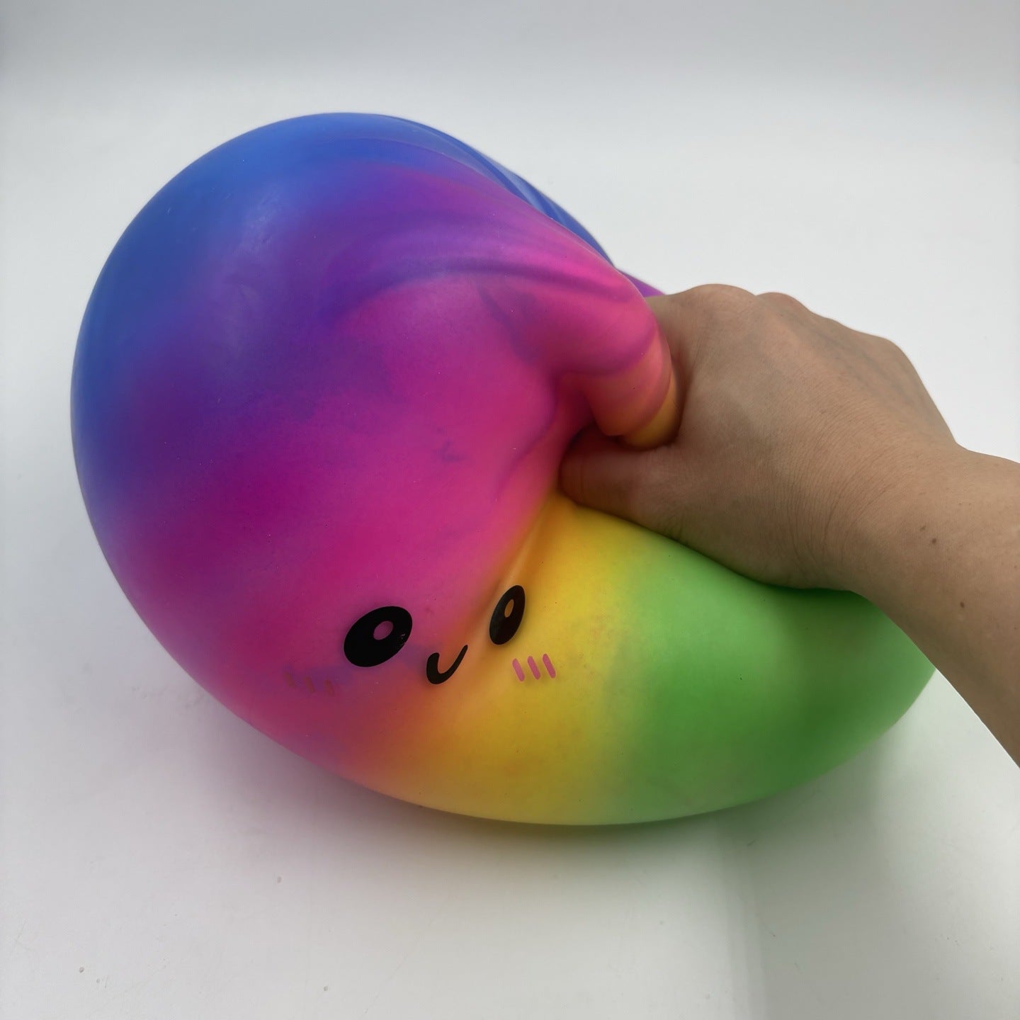 25cm Rainbow Squeeze Steamed Stuffed Bun Squishy Sensory Toy 3