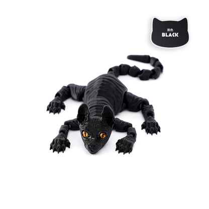 3D Printed Siamese Cat Articulated Sensory Fidget Toy 13