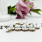 100pcs 10mm Large Hole Rhinestone Spacer Beads Copper Metal Frame 19