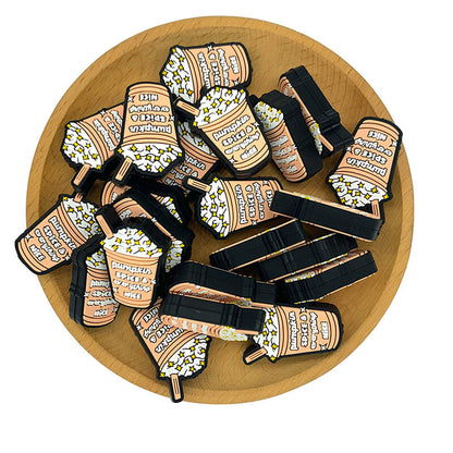 Silicone Focal Beads Pumpkin Spice and Everything Nice Milk Tea With Printed Text 2