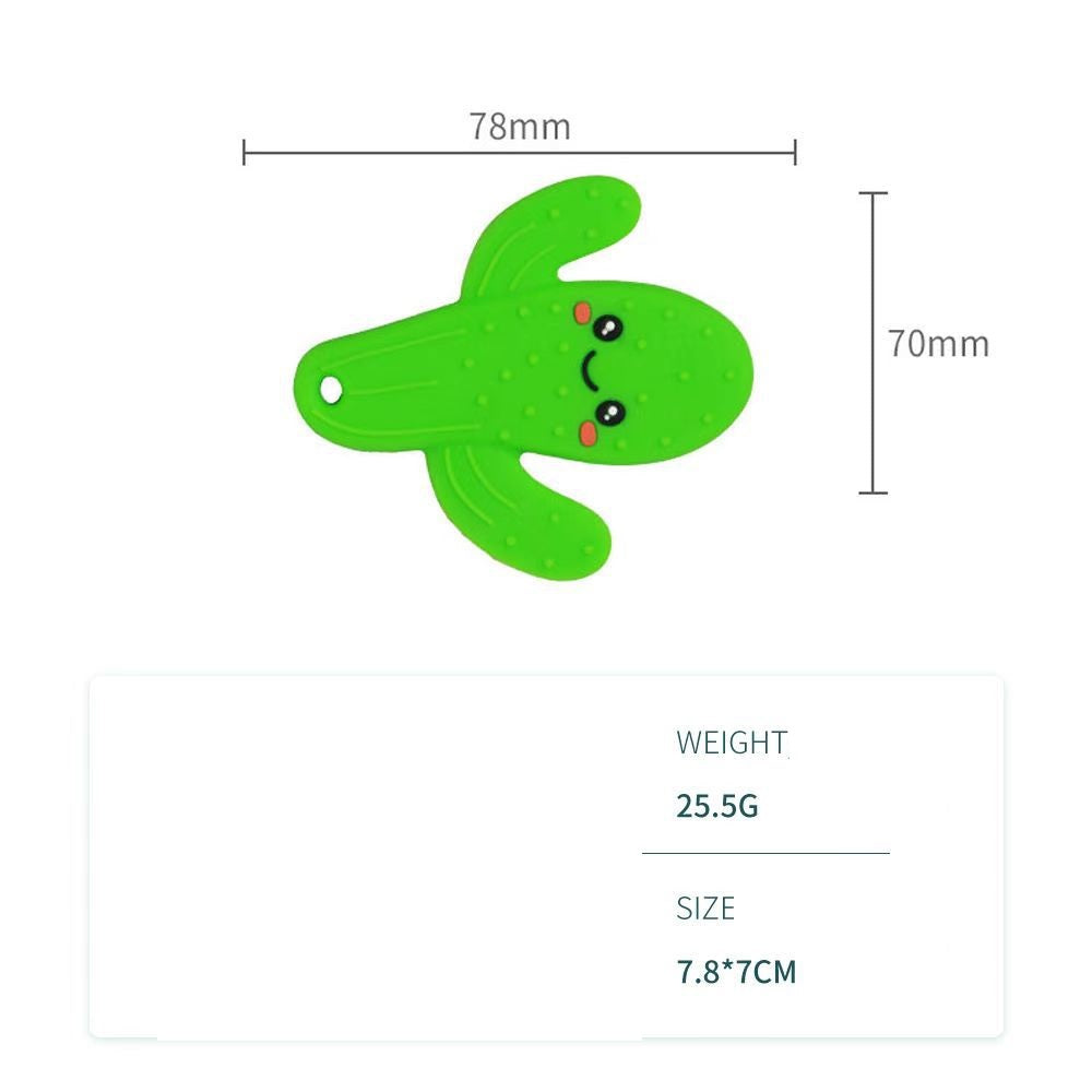 Silicone Cactus Teething Toy Baby Teether for Infant 7.8x7cm 2