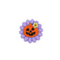 20Pcs Silicone 3D Focal Beads Halloween Purple Pumpkin Flower