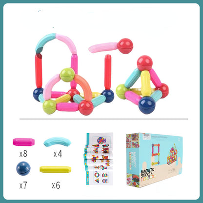 Plastic Magnetic Tiles Building Blocks Educational Toy 4