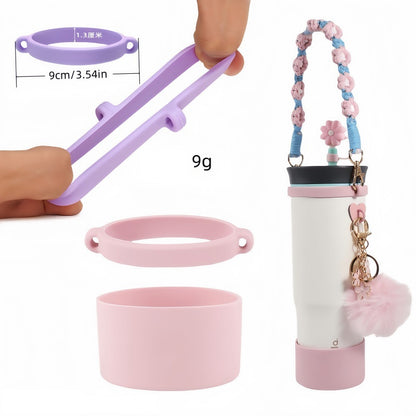 10Pcs Silicone Tumbler Chain Holder