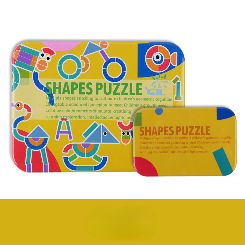 Wooden Geometric Puzzle Montessori Toys Shape Sorting Educational 2