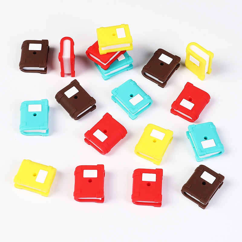 20Pcs Silicone 3D Focal Beads Color Book With Cover Design 6