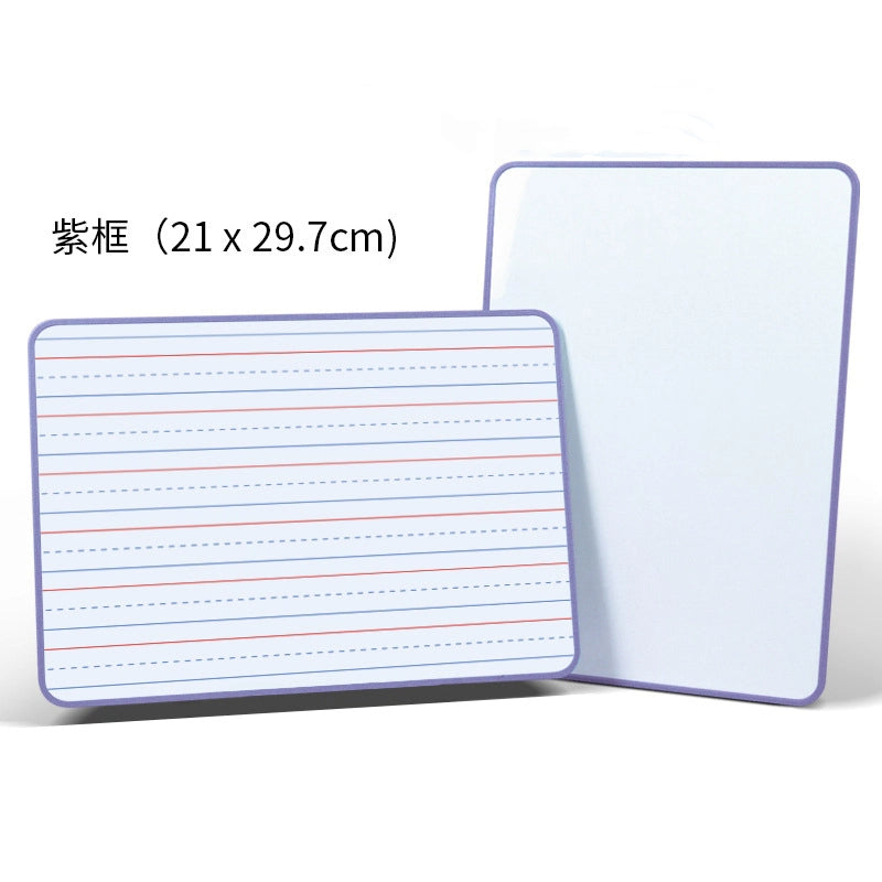 Double Sided Magnetic Metal Dry Erase Board Educational Toy 29cm 11