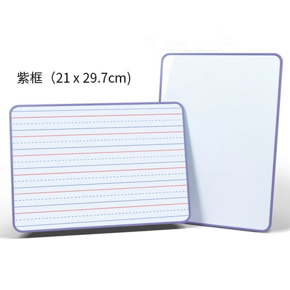 Double Sided Magnetic Metal Dry Erase Board Educational Toy 29cm 11