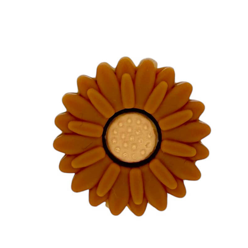 20Pcs Silicone Focal Beads Daisy Sunflower Front Facing Design 26