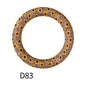 65mm Printed Silicone Beads Rings 35