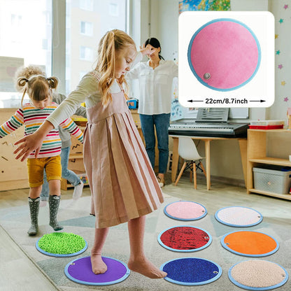 Sensory Texture Circle Mats for Autism Sensory Play 22cm 3