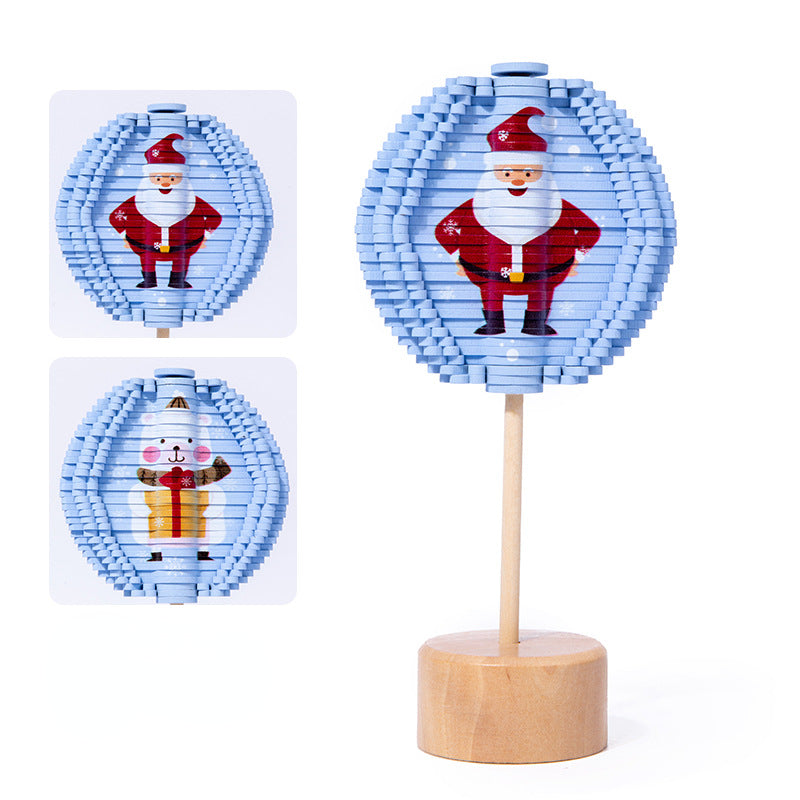 Wooden Christmas Spiral Tree Montessori Toys for Kids 4