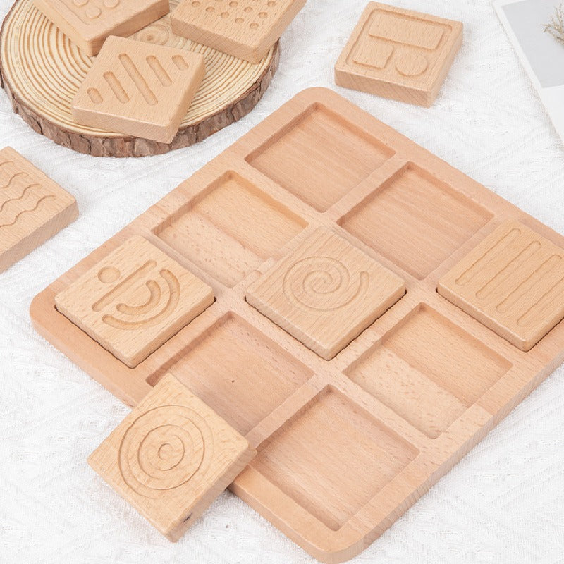Wooden Memory Board Montessori Toys Sensory Touchpad 2