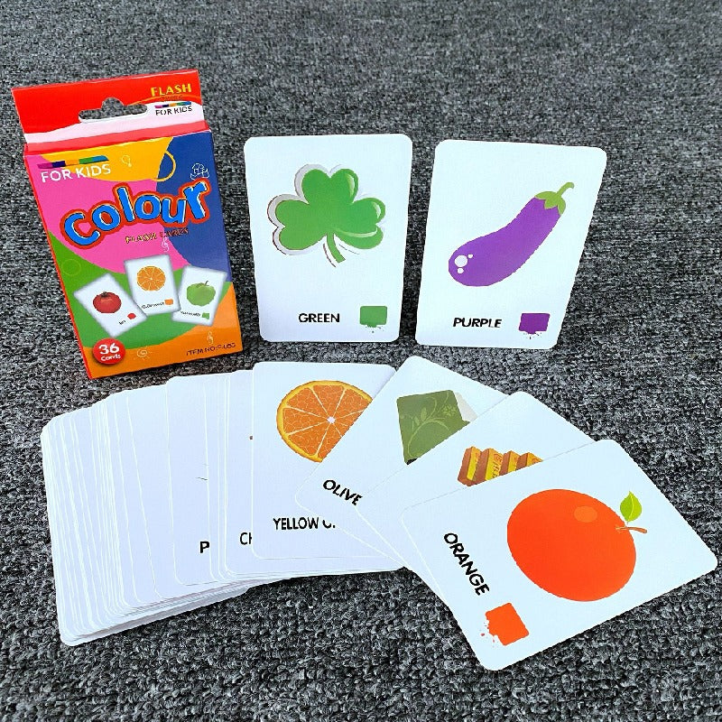 Educational Paper Flash Cards Early Development Toy 7.8x11.7cm 8