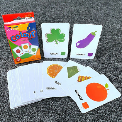 Educational Paper Flash Cards Early Development Toy 7.8x11.7cm 8