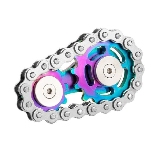 Stainless Steel Fidget Spinner Gear Chain EDC Metal Fidget Toy