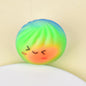 TPR Squishy Dumpling Stress Ball Cute Smiley Face Squeeze Toy for Stress Relief