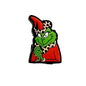 20pcs Silicone Focal Beads Green Furry Character Scowling Face Variety 7