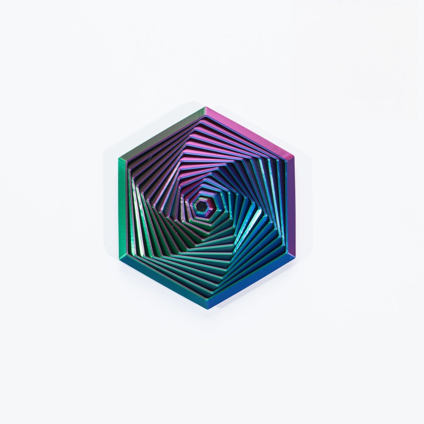 Hexagonal 3D Printed Fidget Toy Articulated Flexible 14