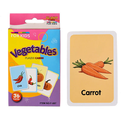 Educational Flash Cards Fruit Vegetable Daily Necessities for Kids 3